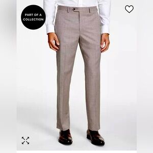 Michael Kors Tan/Gray Classic Fit Stretch Pants